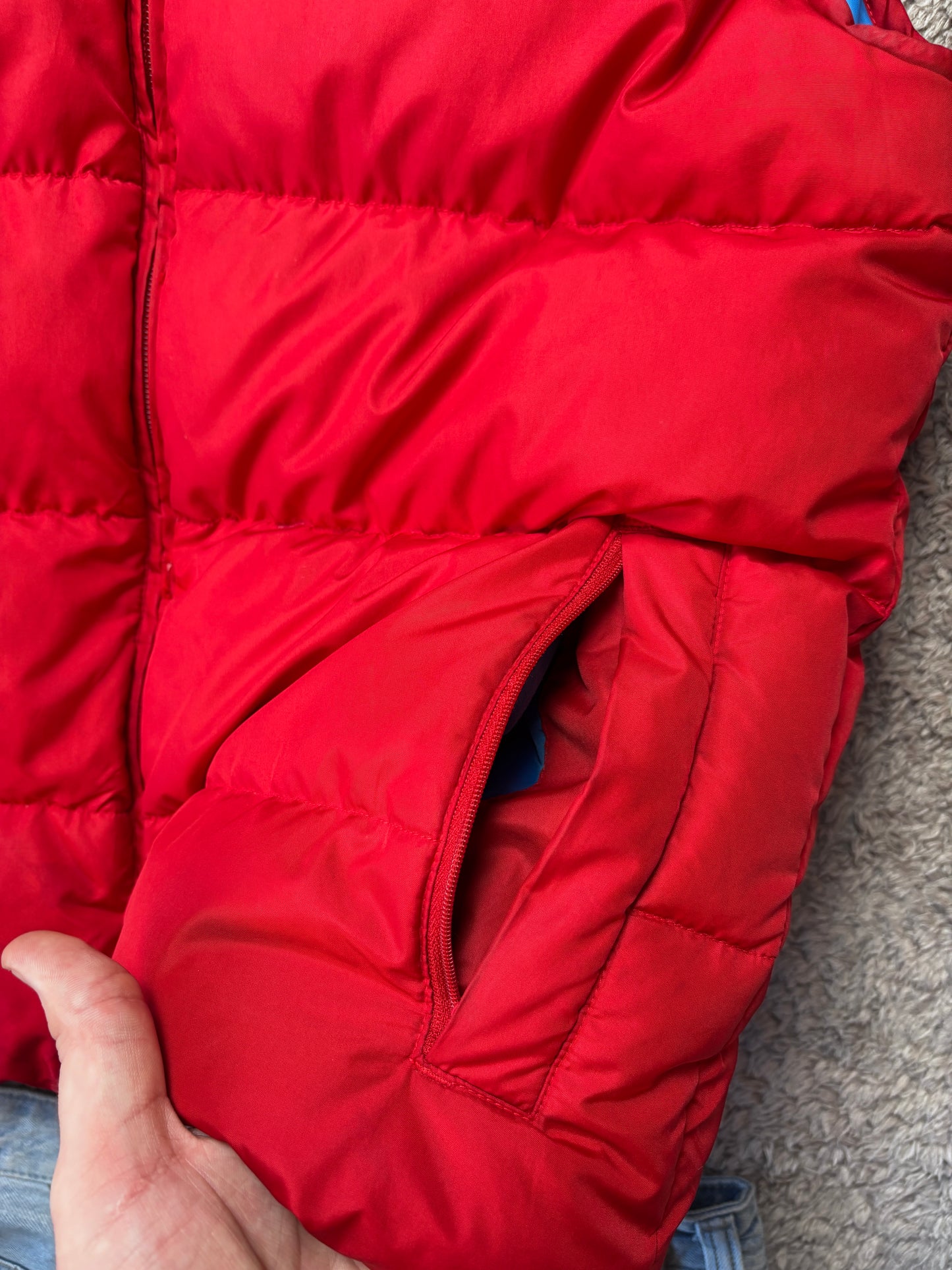 Nike Vintage Puffer Vest Red/Blue