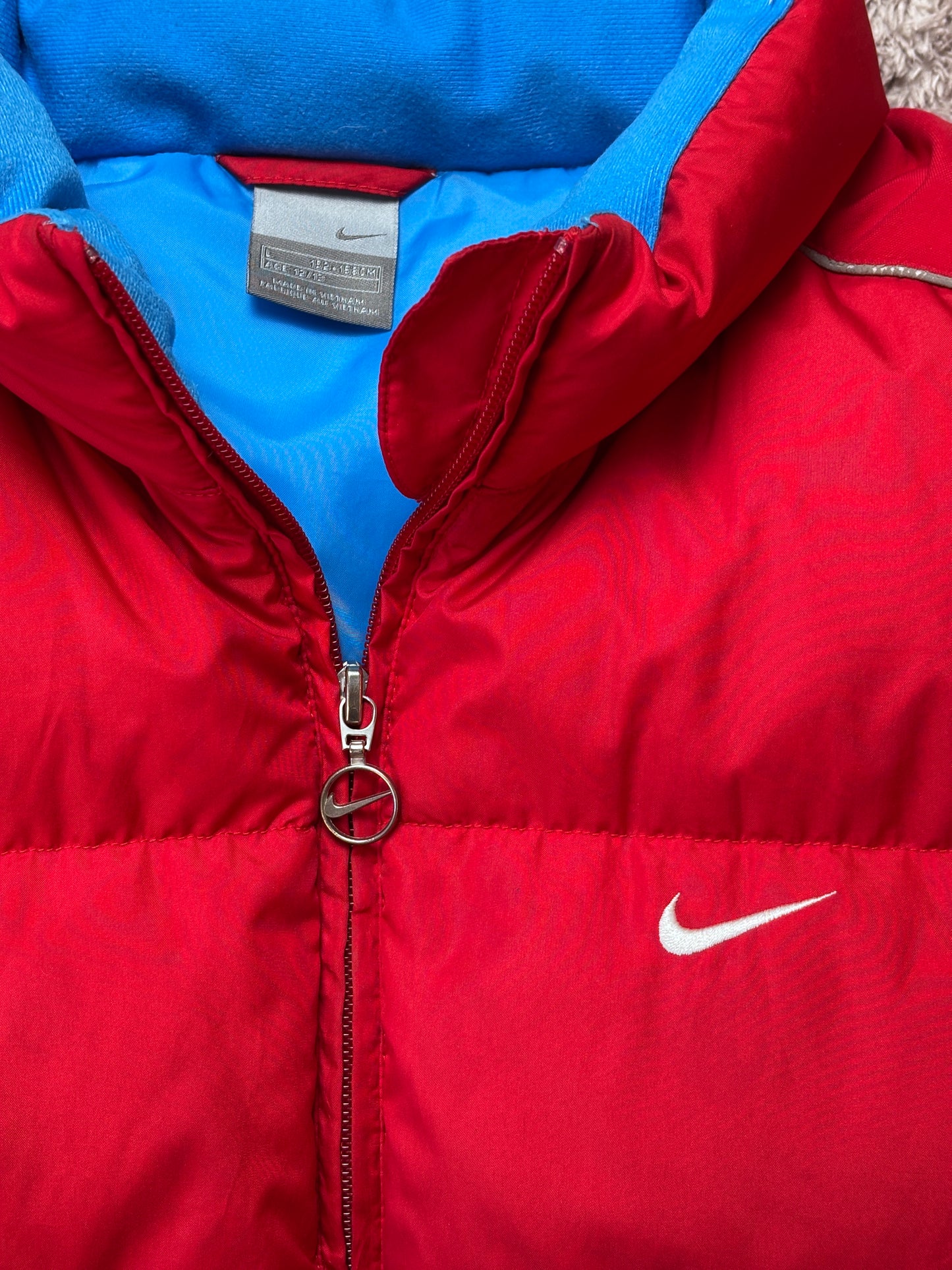 Nike Vintage Puffer Vest Red/Blue