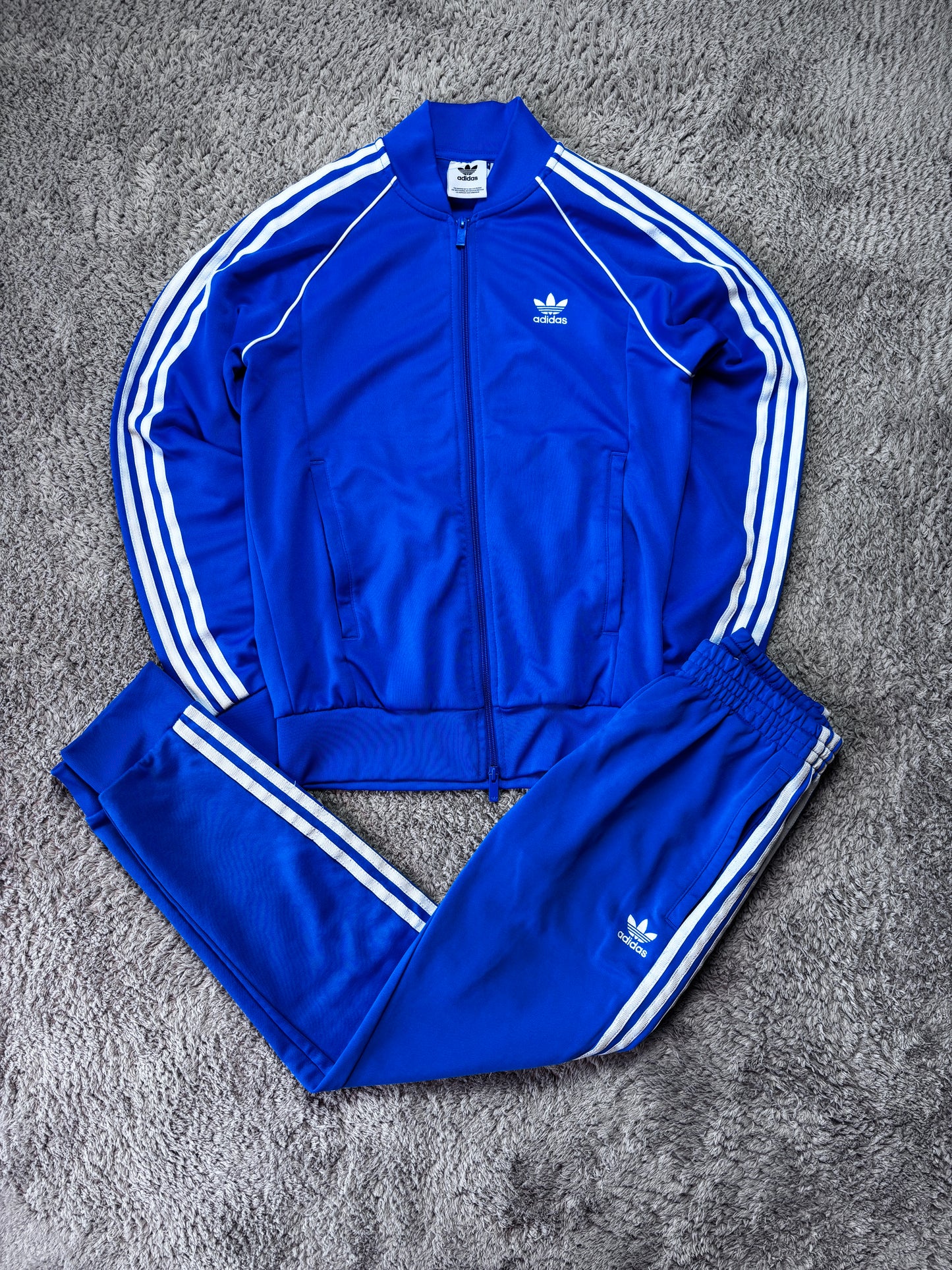 Vintage Adidas Firebird Tracksuit Blau Weiß