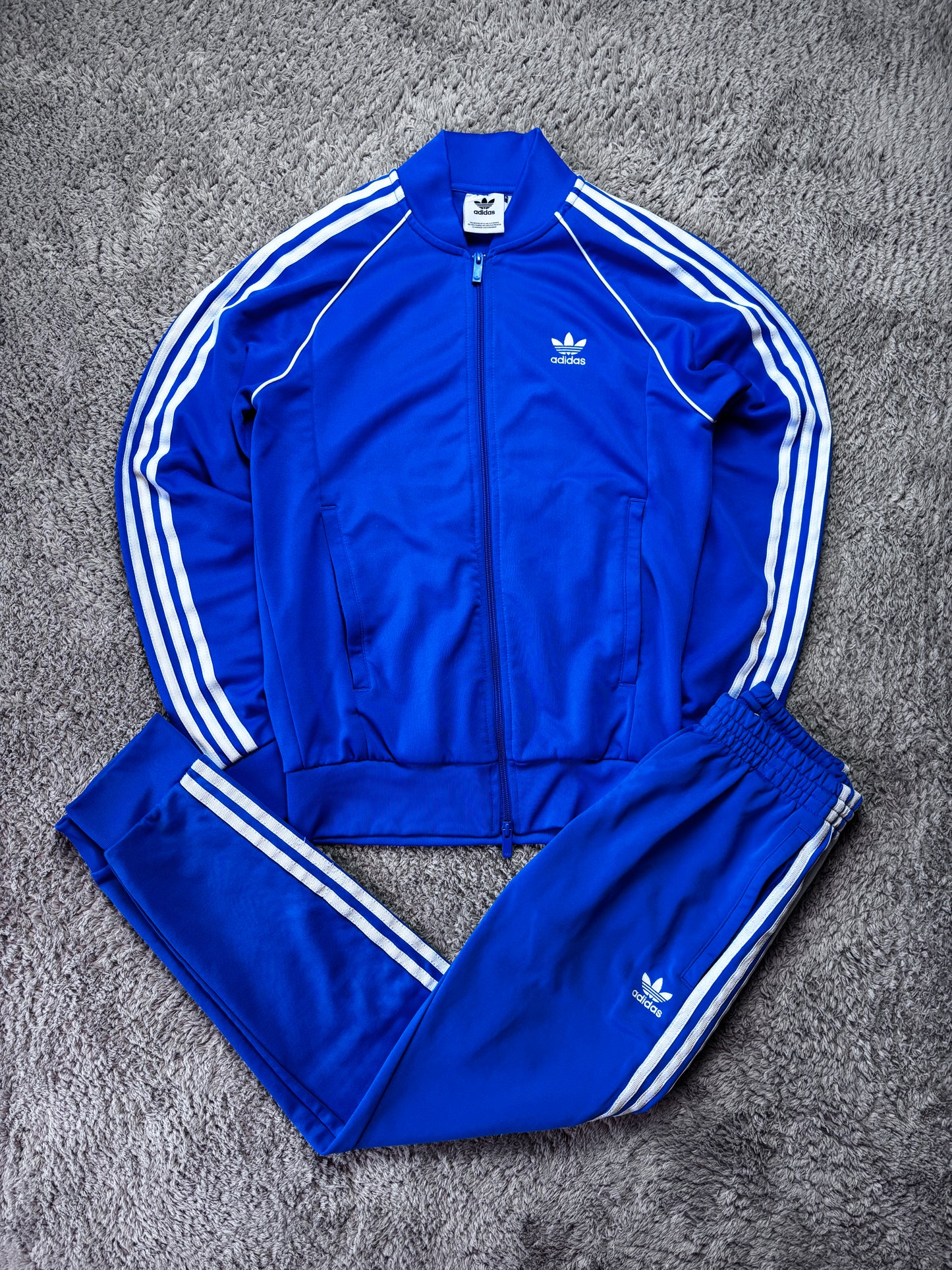 Vintage Adidas Firebird Tracksuit Blau Weiß
