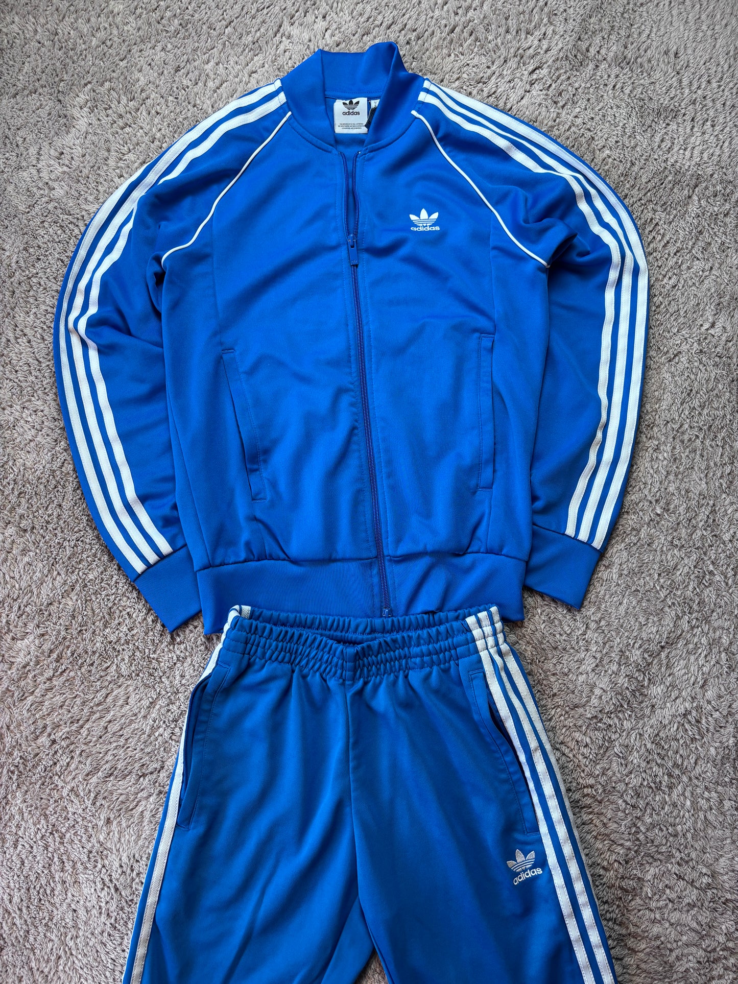 Vintage Adidas Firebird Tracksuit Blau Weiß
