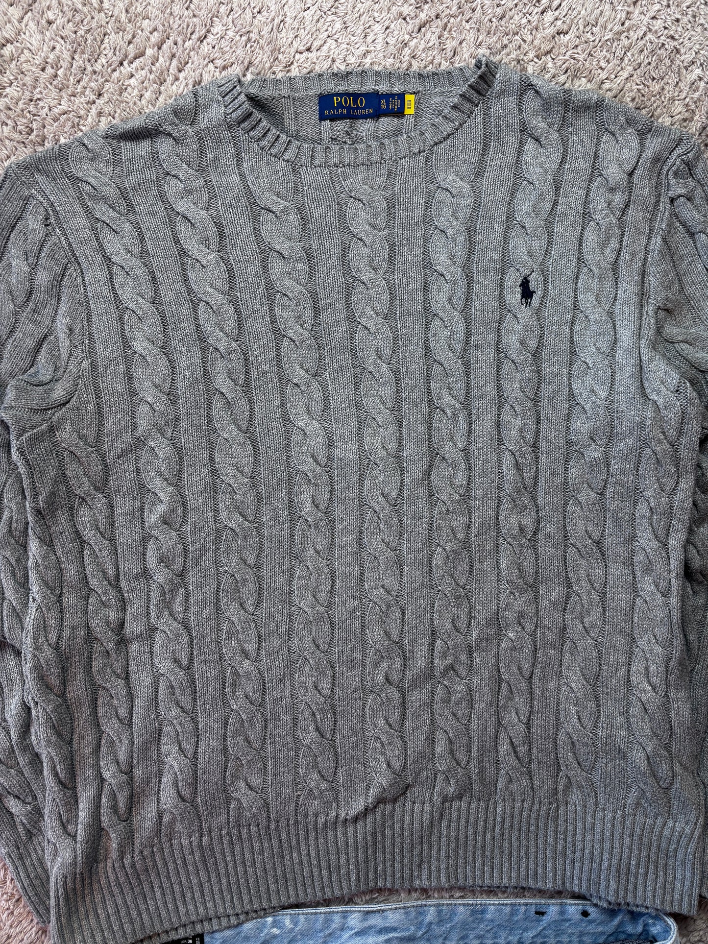Vintage Polo Ralph Lauren Cable Knit Sweater