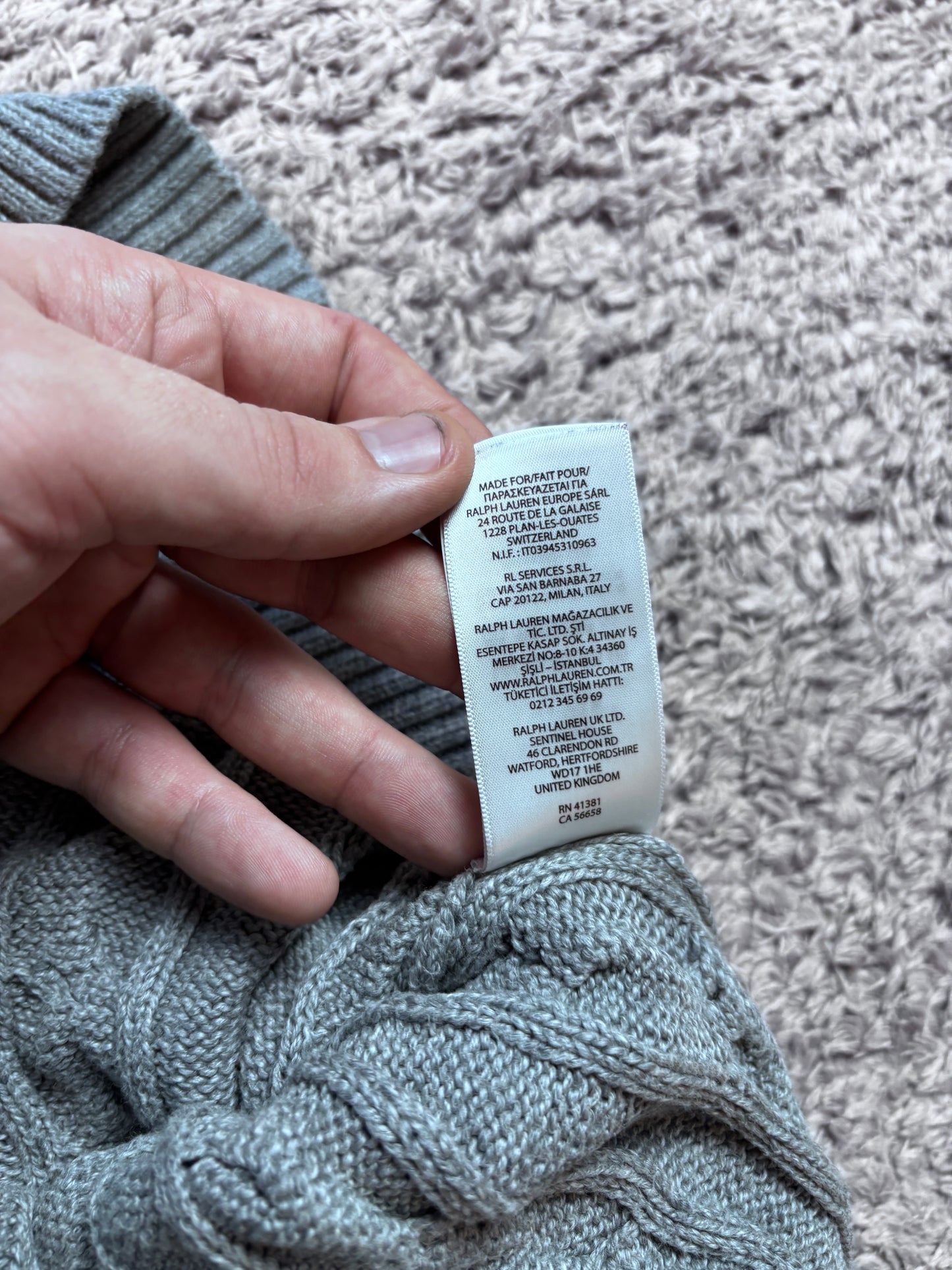 Vintage Polo Ralph Lauren Cable Knit Sweater