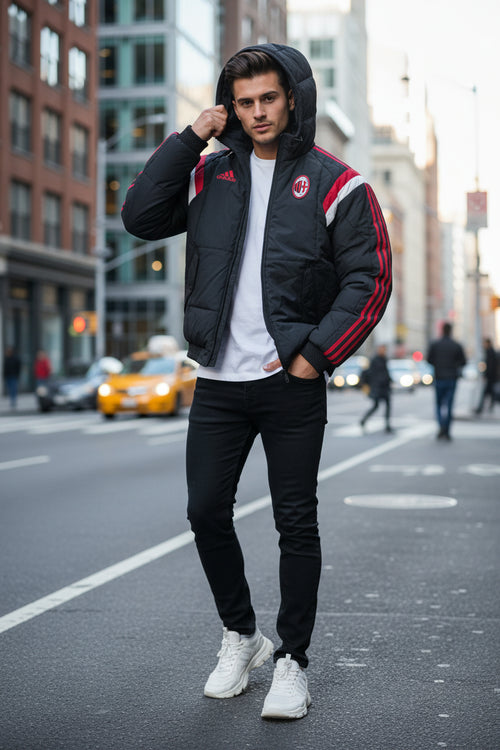 Vintage adidas AC Milan Winter Jacket (2014) 🔴⚫