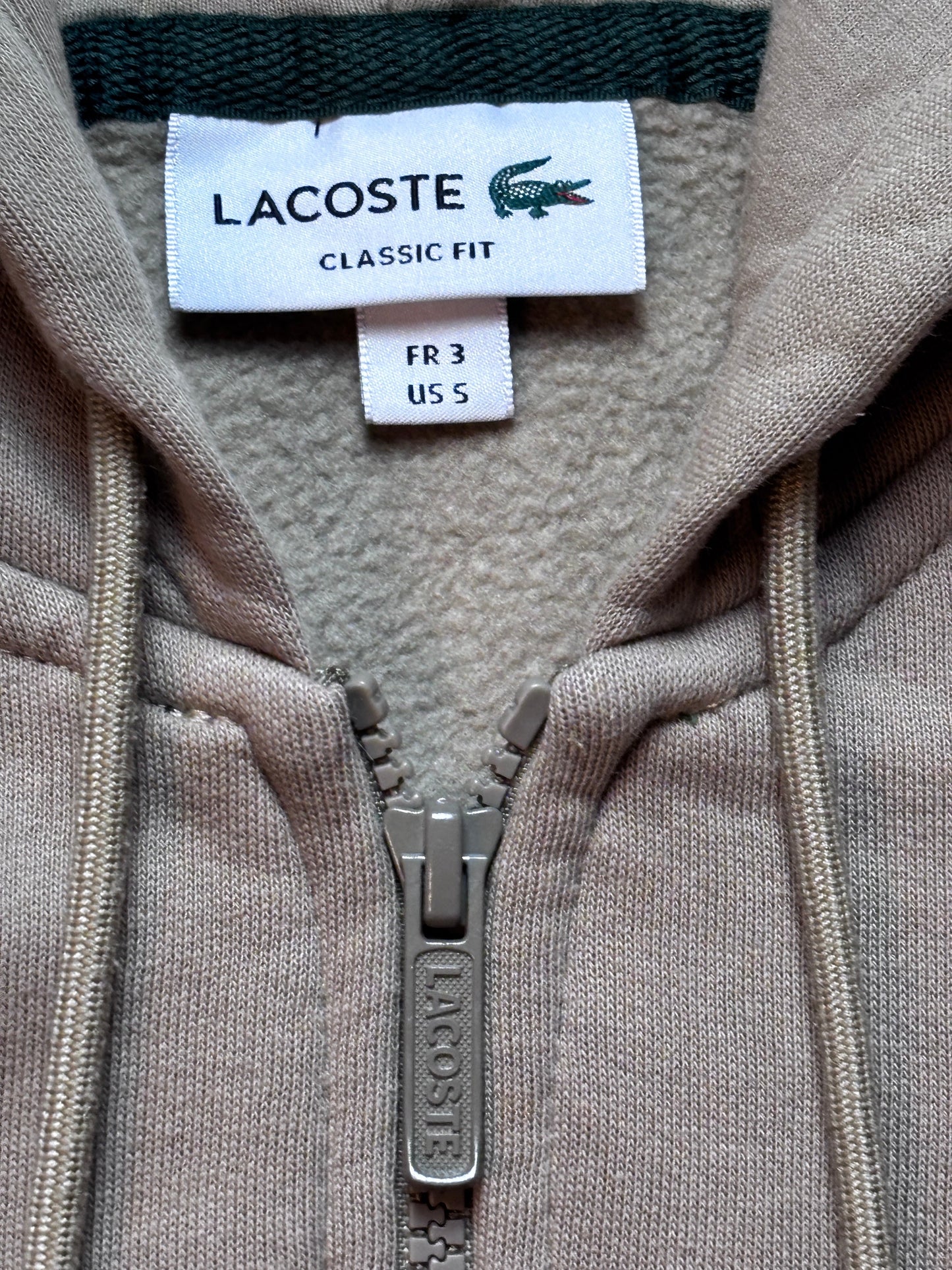 Lacoste Vintage Zipper -Olivgrün
