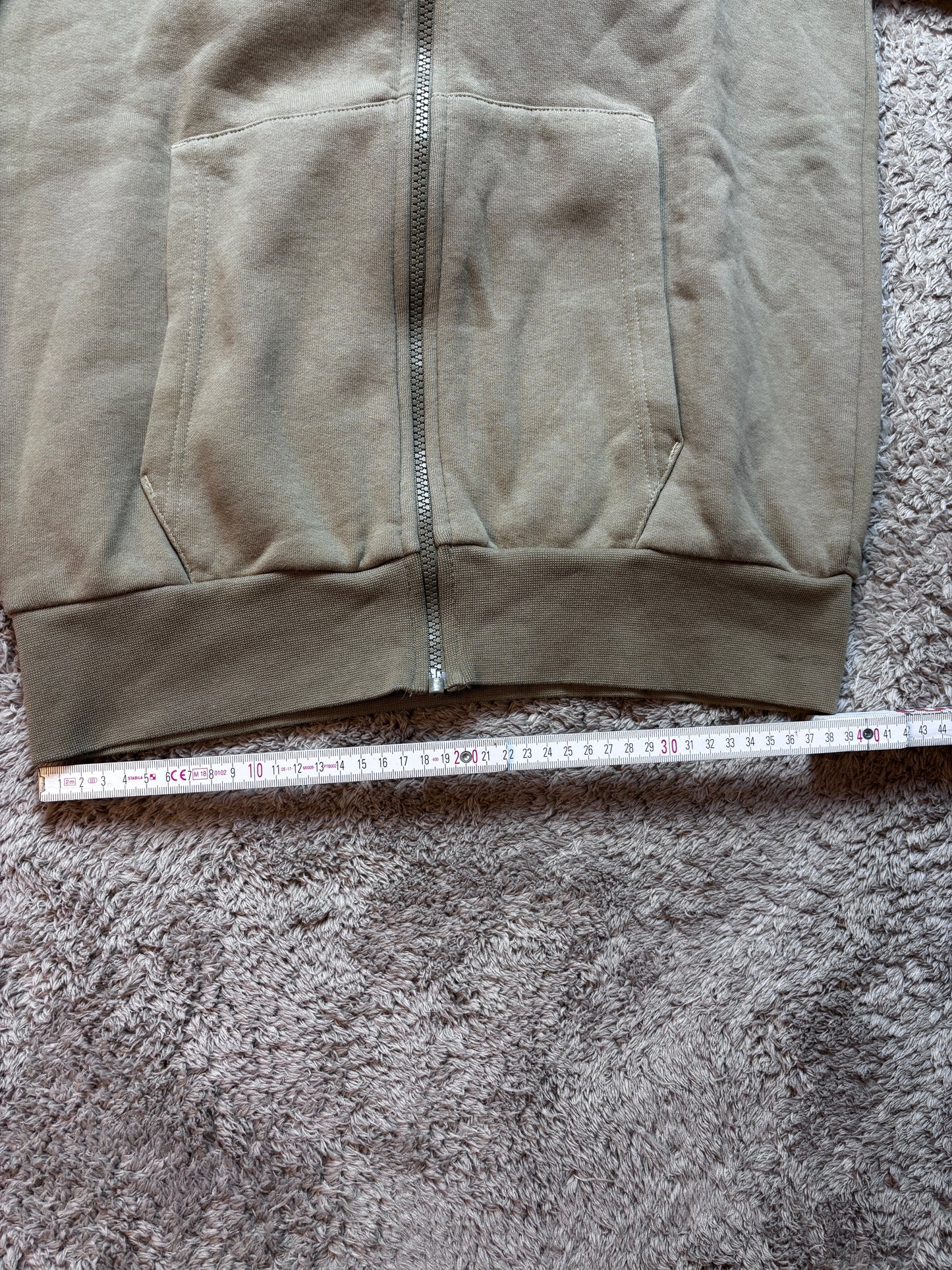 Lacoste Vintage Zipper -Olivgrün