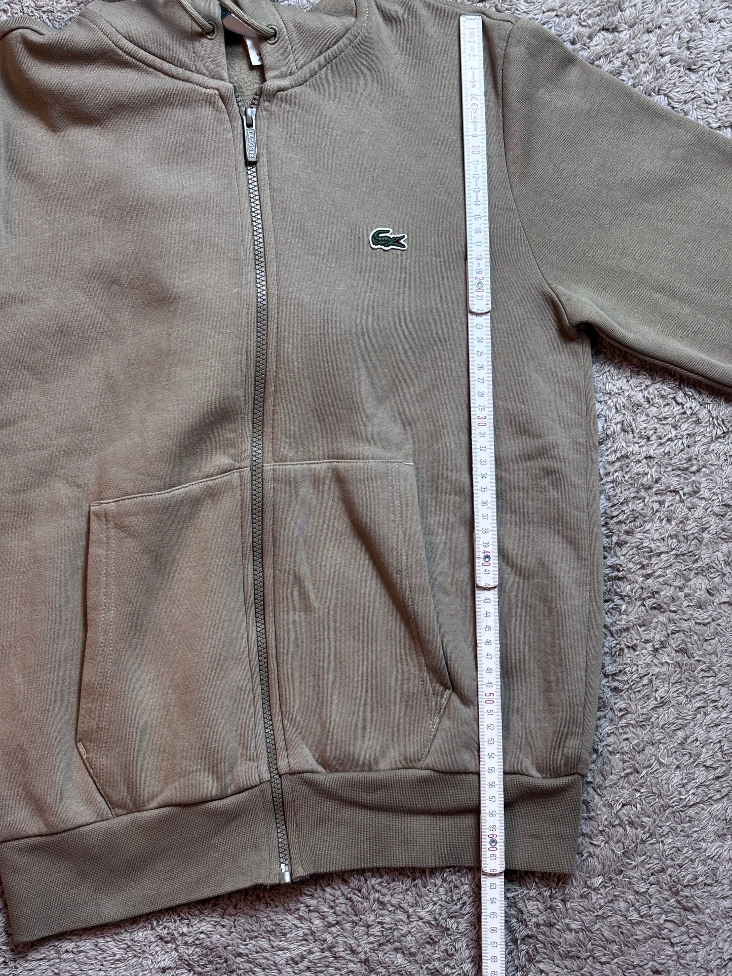 Lacoste Vintage Zipper -Olivgrün