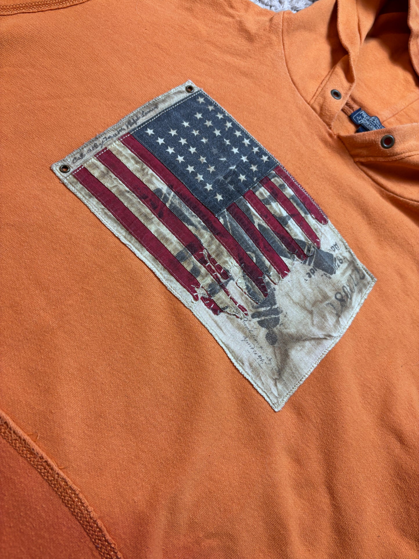 Ralph Lauren Vintage USA Flag Hoodie