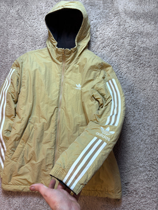 Adidas Vintage Wendejacke Beige/Schwarz