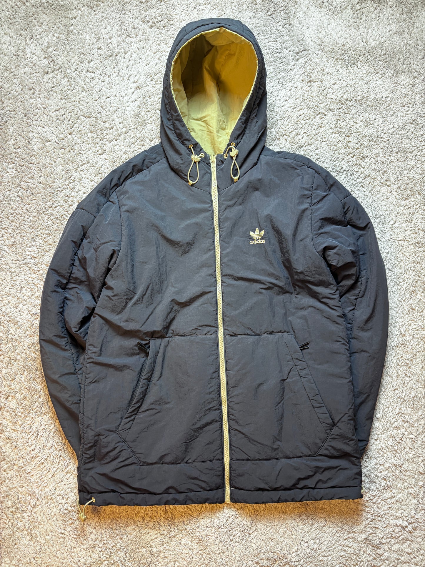 Adidas Vintage Wendejacke Beige/Schwarz