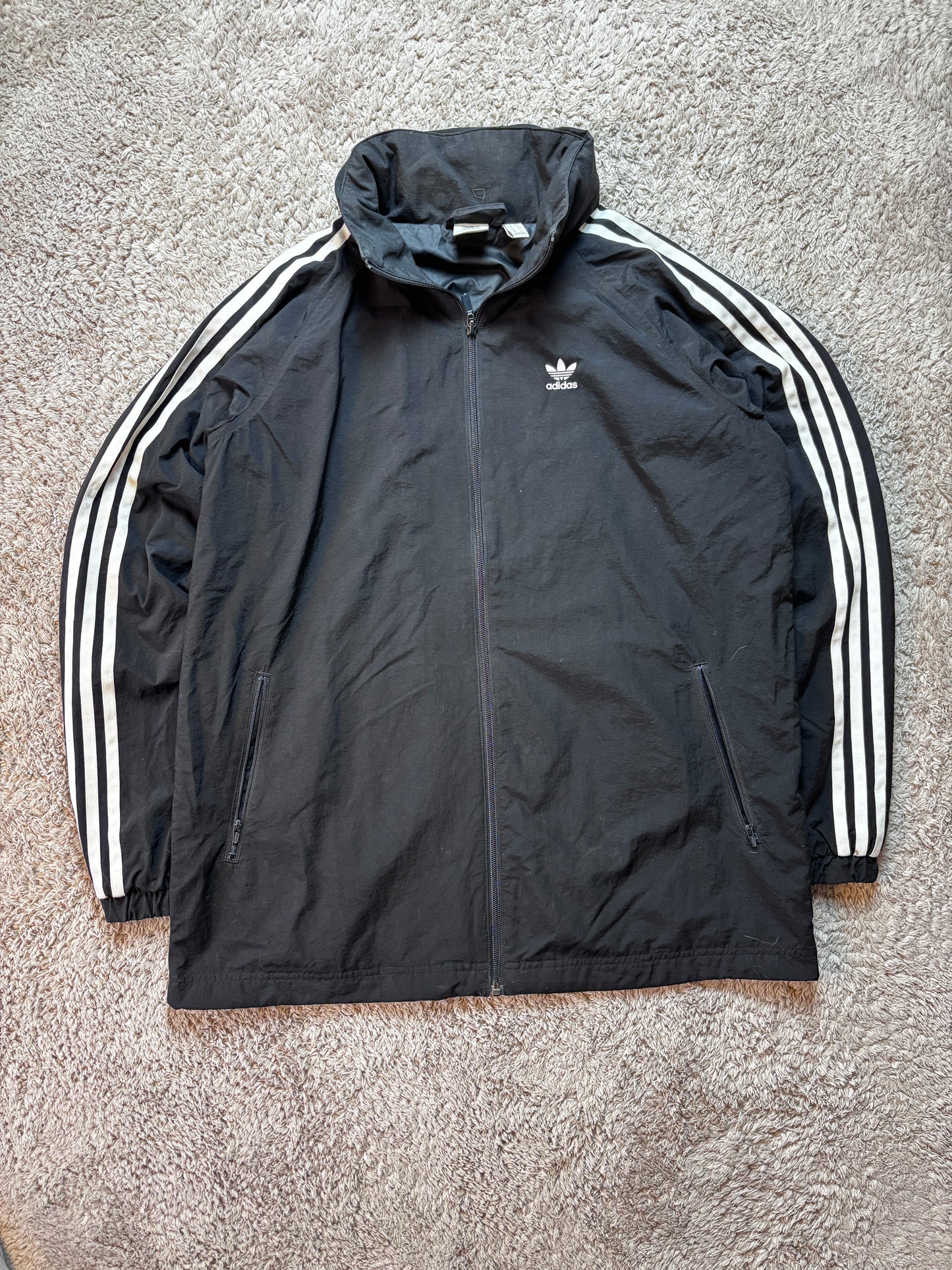 🔥 ADIDAS Firebird Track Jacket – Backprint – Vintage Street Classic 🔥